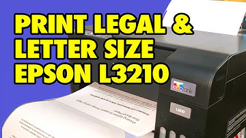 How To Print LEGAL SIZE & LETTER SIZE With EPSON L3210 EcoTank Printer Bond Paper Settings Tutorial