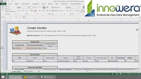 XK01 - Create Vendor And Upload Attachments From Excel