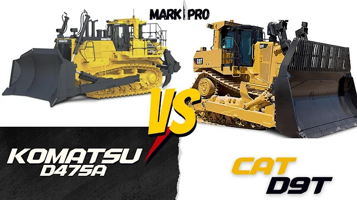 "Monster Bulldozer Showdown – KOMATSU D475A vs CAT D9T in Action!"