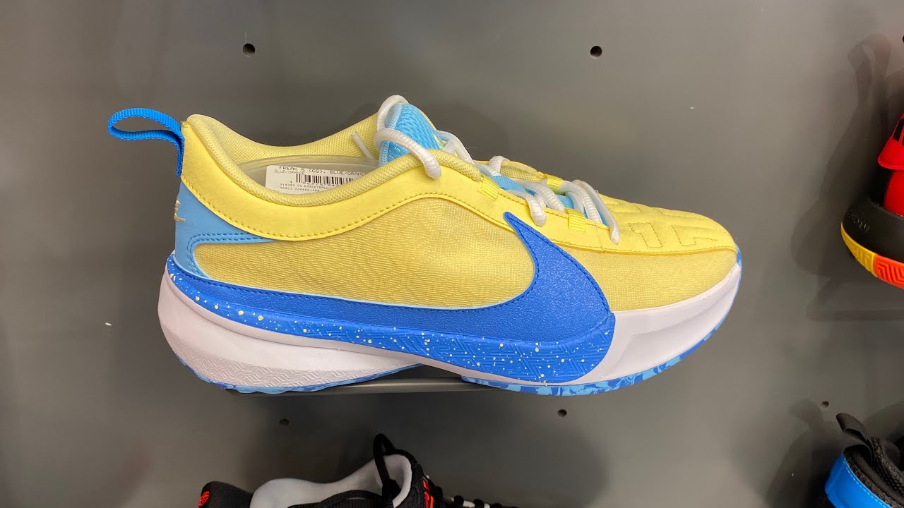 Nike Zoom Freak 5イエロー/ブルー 25.5 箱無し フリーク（NIKE） NIKE ZOOM FREAK 5 EP DX4996 700 メンズ