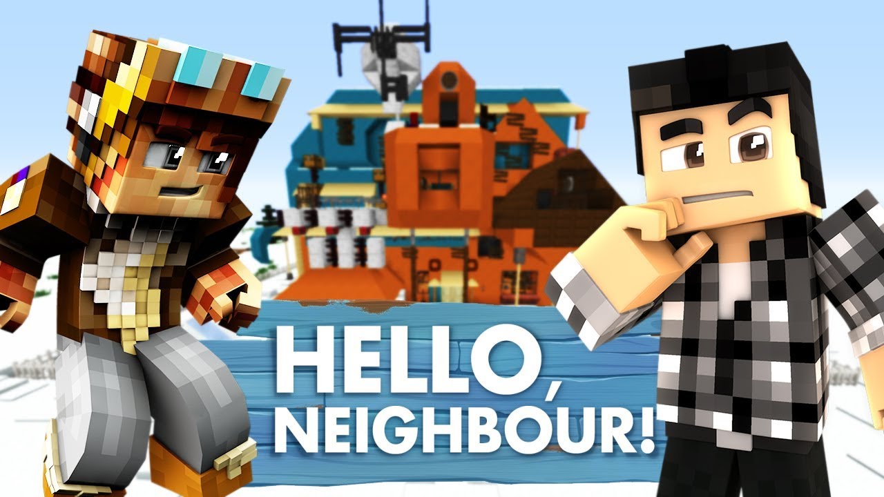 LE NEIGHBOR PART AU SKI !! Hello Neighbor Minecraft