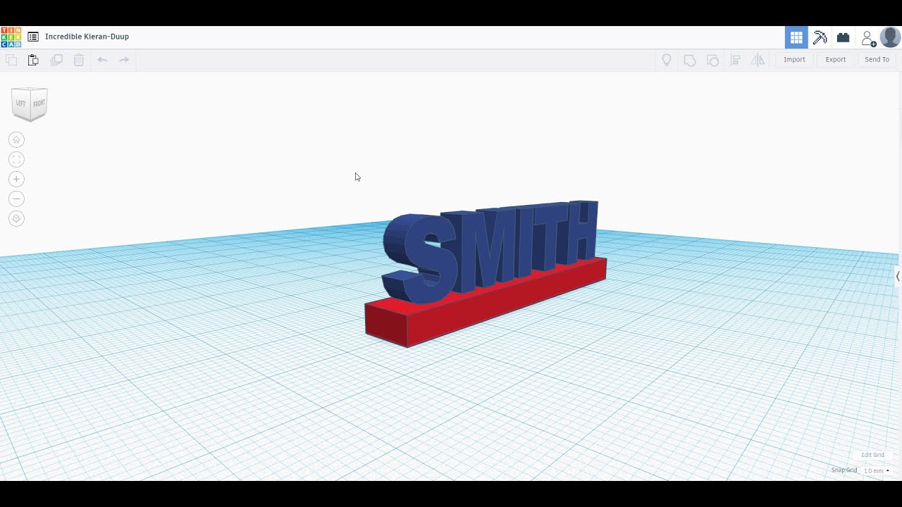 Create a Custom Desk Plaque with Your Name in Tinkercad YouTube