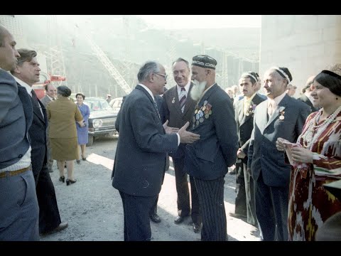 Нурек 1972 год. Таджикская ССР. Фрагмент из киножурнала               "По  Советскому Союзу".