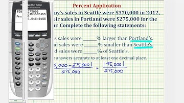 Ex: Percent Applications - Changing Bases of Relative Change