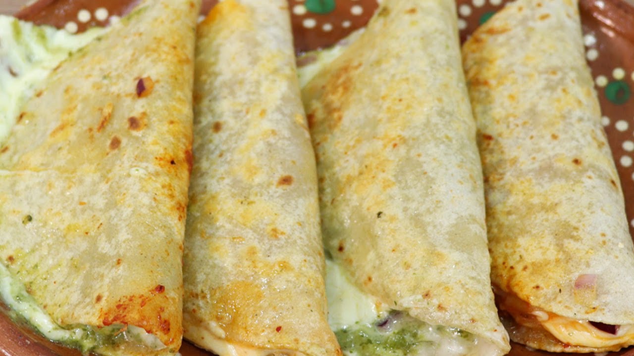 QUESADILLAS VERDES Y ROJAS YouTube