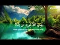 نور على نور يهدي الله لنوره من يشاء ويضرب الله الأمثال للناس والله بكل شيء عليم