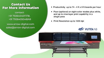 EFI VUTEk h3 hybrid roll-fed/flatbed printer | Arrow Digital Pvt. Ltd