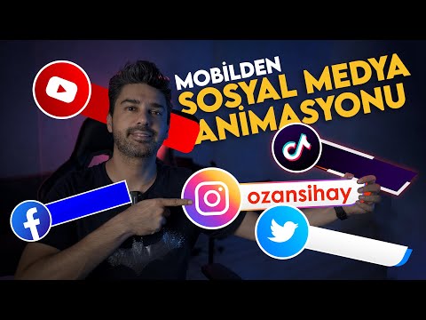 MOBİLDEN PRATİK SOSYAL MEDYA ANİMASYONU | Instagram Youtube TikTok