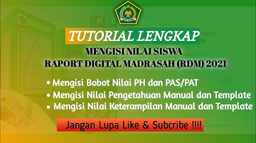 (TERBARU RDM) Cara Mengisi Nilai Siswa di Akun Guru Mata pelajaran pada Raport Digital Madrasah(RDM)