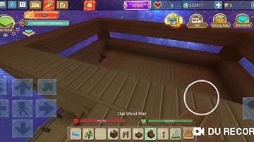 Making a wood house in Skyblock - Blockman Go