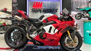 DUCATI PANIGALE V4R V4 R 2023/73 AKRAPOVIC CARBON WHEELS RIZOMA CARBON PX SWAP @dhsuperbikes