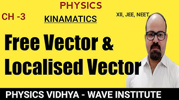Xl- Free vector & localised vector || Kinamatics || motion in straight line|| Dr Rinu kumar