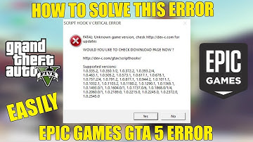 Script Hook 5 Version Error In Epic Games GTA 5 SOLVED #Epicgames #gta5 #Scripthook5