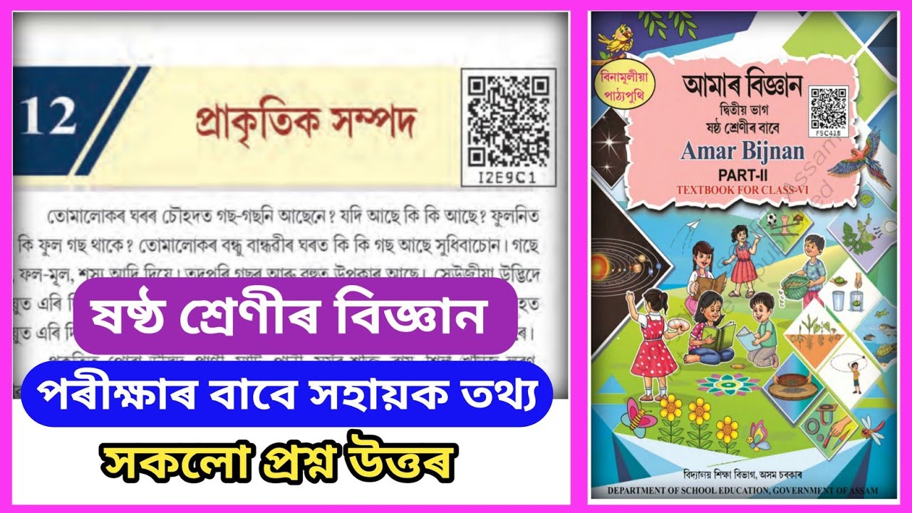 Class 6 Science Chapter 12// i2e9c1// প্রাকৃতিক সম্পদ // Natural resources // part ii chapter 12