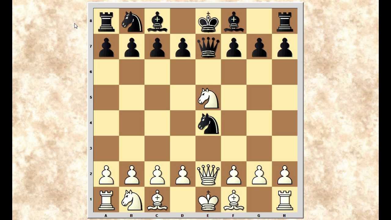 Eröffnungsfallen/Fehler 4 - Fehler in der russischen Verteidung 3. ... Sxe4