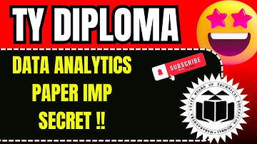 Data Analytics K Scheme | Data Analytics K Scheme Diploma | Data Analytics K Scheme MSBTE | Roadmap