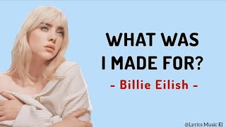 Billie Eilish - What Was I Made For | Lirik Terjemahan Indonesia @BillieEilish