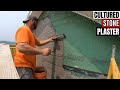 Installing wire lath & plaster for cultured stone veneer fieldstone