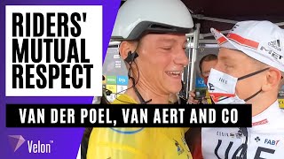 Amazing mutual respect between Van der Poel, Van Aert, Alaphilippe and co at Tour de France
