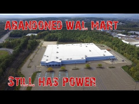 ABANDONED Wal Mart - Drone Footage - Still Has POWER
