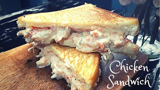 Chicken Sandwich | Chicken Spread with Mayonnaise Sandwich