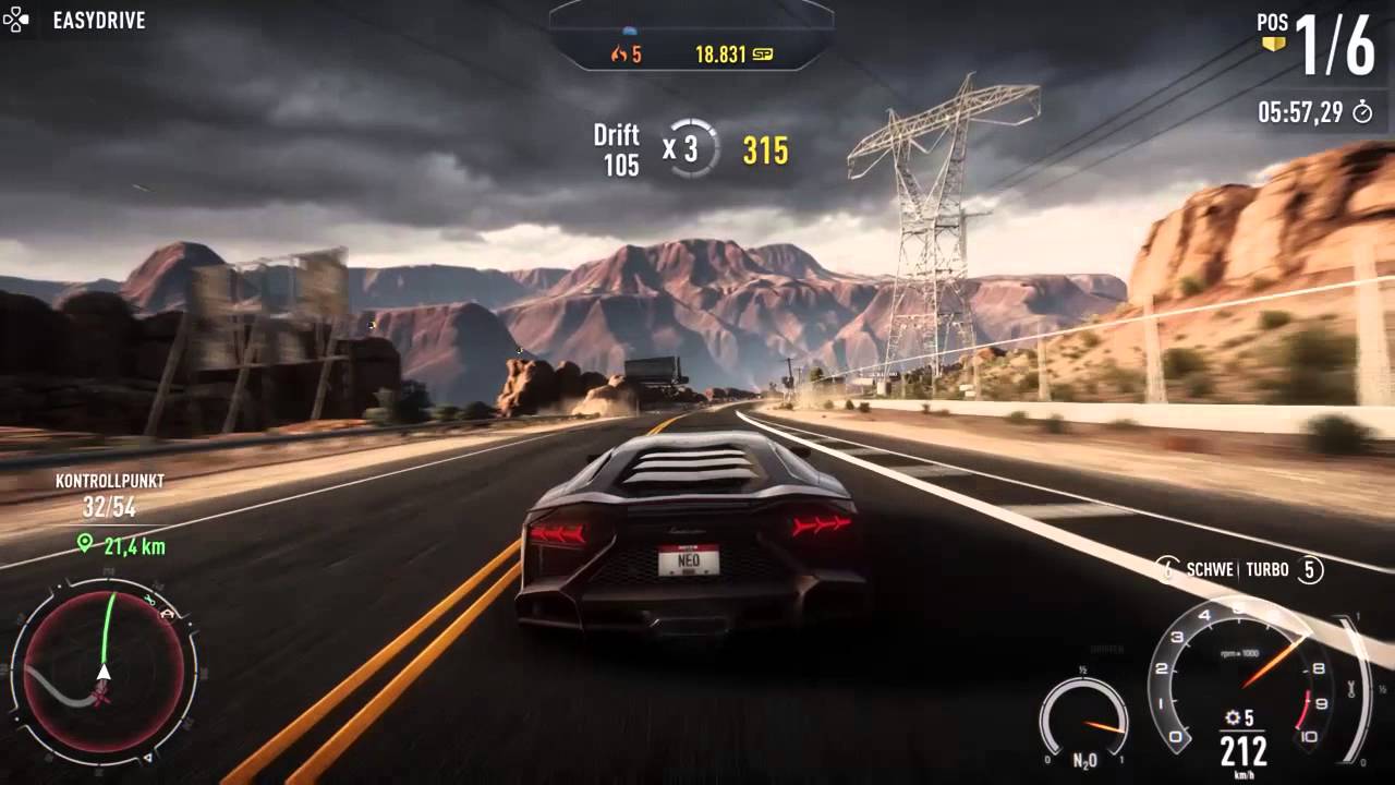 Need 4 Speed Rivals PS4 Große Tour Full Mission YouTube