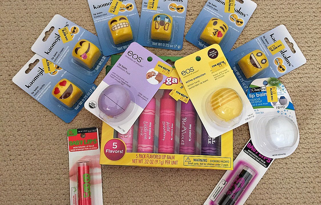 Five Below Lip Balm Haul 7! YouTube
