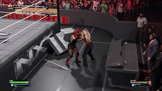 wwe 2k25 sol ruca vs zaria - last women standing