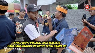 Awaq tajir baru pulang dari malesie bagi bagi ringgit ke crew Temu karya 05