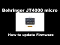 Behringer JT4000 update firmware