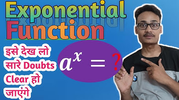 Exponential Function | Exponential Growth Function | Maths | Hindi & English Medium