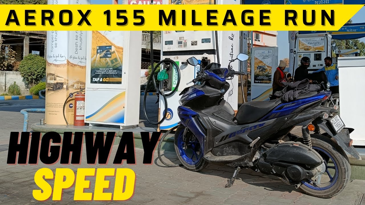 Расход топлива скутера Yamaha Aerox || Пробег по шоссе