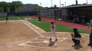 Tyler Petersen Hits Homer to Lead Off Game vs. Three Village Patriots (E)