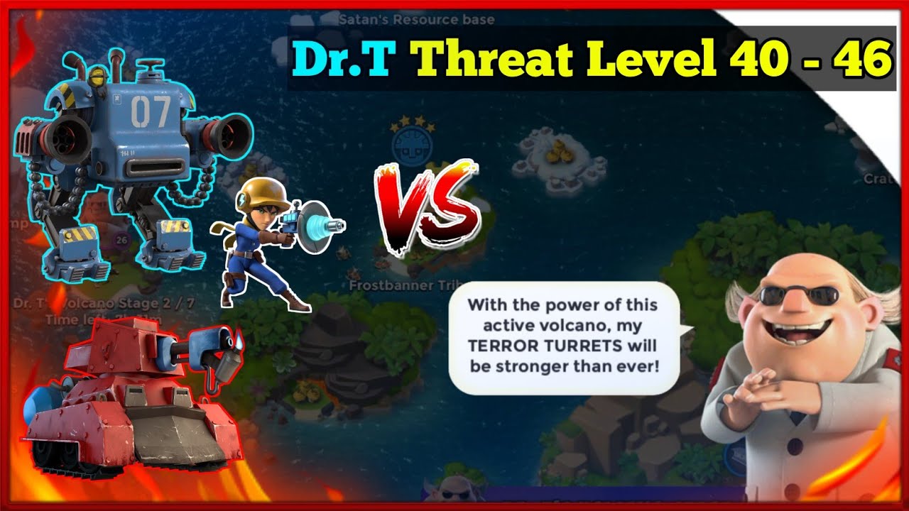 Attacking Dr.T [Threat Level 40 - 46] with Scorchers + Mechs and