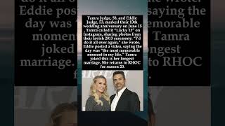 Tamra & Eddie Judge Celebrate “Lucky” 13th Wedding Anniversary #TamraJudge #EddieJudge