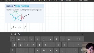 Year 9 - Finding the Length of a Shorter Side using Pythagoras
