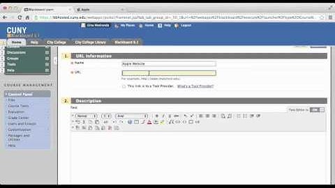 CETL How-to: Add a Site Link to Blackboard