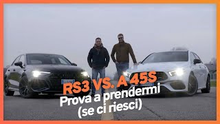 DRAG RACE Audi RS3 vs Mercedes A45 S AMG (ed Emiliano dà la rivincita a Matteo…)