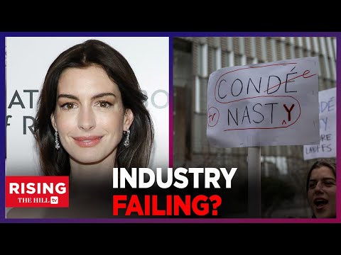 Anne Hathaway SKIPS Photo Shoot to MARCH with Workers, LA Times MASS FIRES Staff