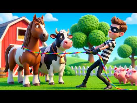 Who Took the Farm Pumpkins? | Police Chase Song | Old MacDonald Farm |Leo Songs