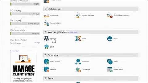 How to install wordpress using cPanel with GoDaddy