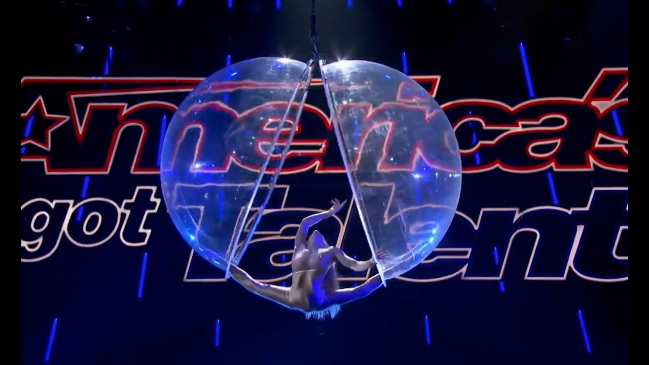 Maria Popazova  Contortionist Performs In Giant Aerial Ball   America's Got Talent 2017