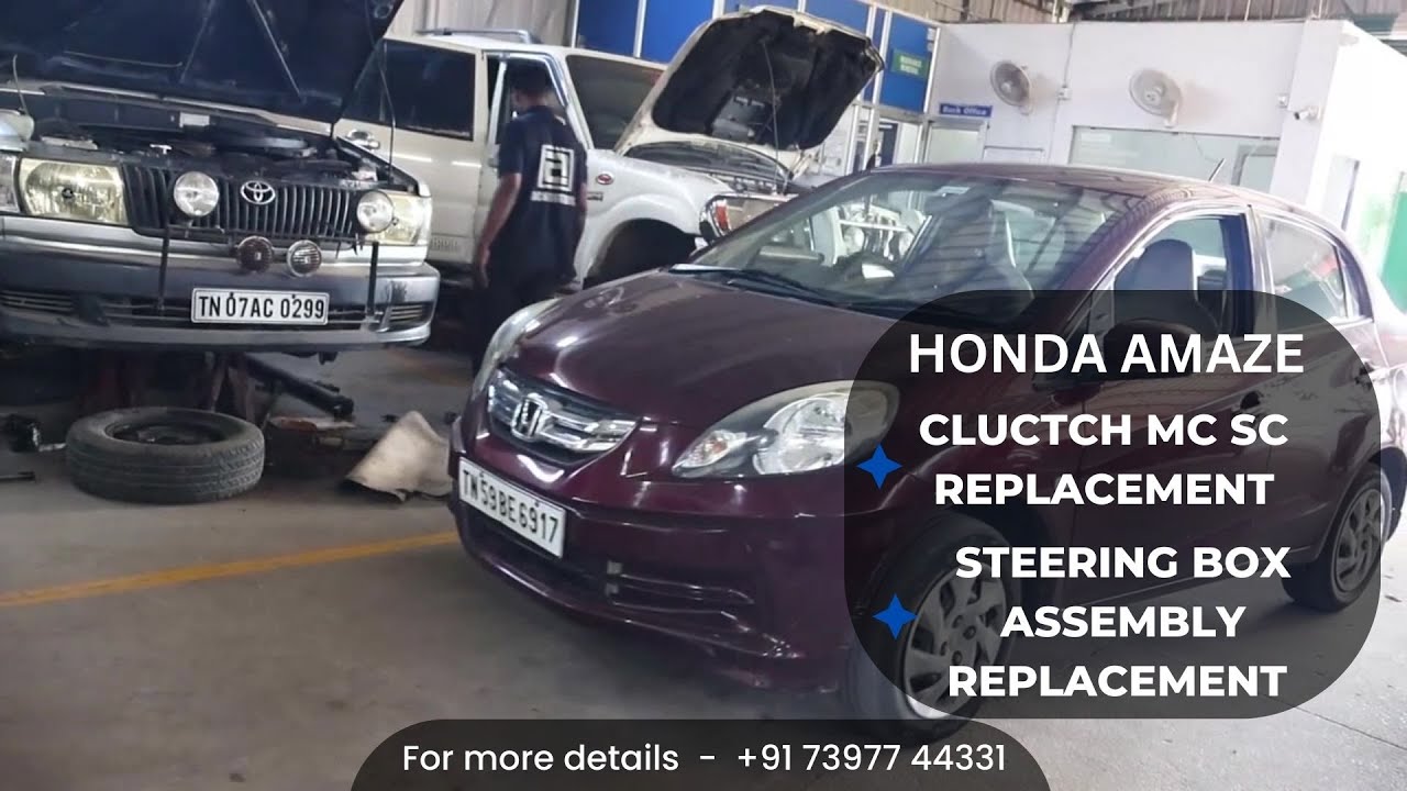 How to Honda amaze clutch Assembly Replacement Steering Gear box Replacement Honda amaze