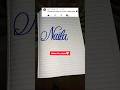 Naila Name Calligraphy Writing Style Nameart English Shorts Art Learn Lettering