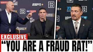 Tyson Fury ERUPTS at Usyk vs Rico Press Conference 😳 Issues Warning!