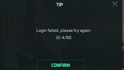 How to fix Login failed please try again ID: 35, 4/60 Delta Force steam PC