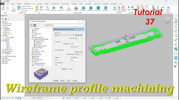 Wireframe Profile Machining in Powermill 2021 | Powermill Wireframe Profile Machining tutorial