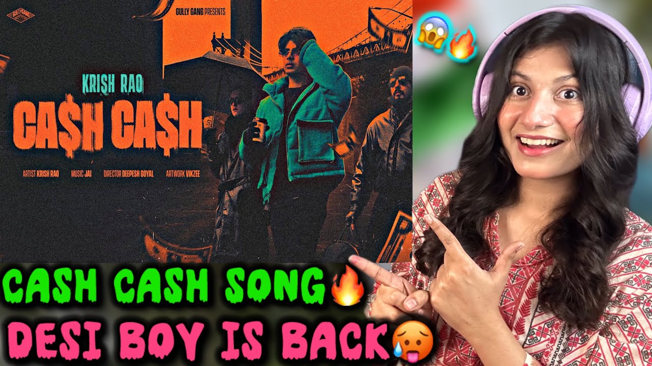 Krish Rao Singer Reaction On CASH CASH🔥🤑Song🔥krish Rao🥵Prod. by Jai #krishrao#cashcash ...