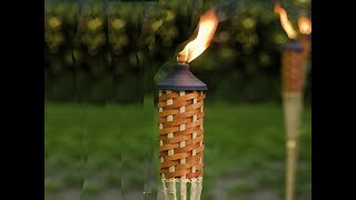 The Proper Easy Way to Mount How Install Free Standing Tiki Torch with 2" PVC in Your Yard Backyard