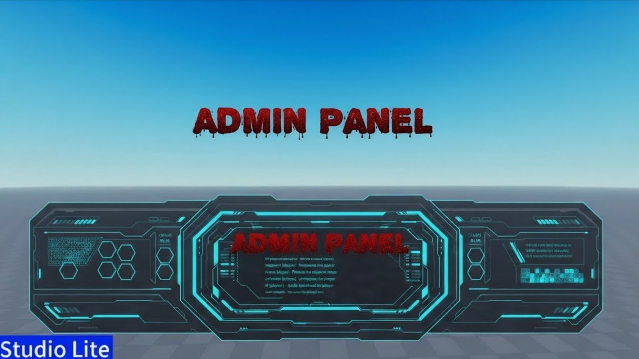 HOW TO MAKE ADMIN PANEL ROBLOX STUDIO LITE - YouTube